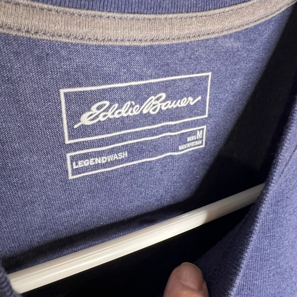 D18.13 Eddie Bauer Men's Legend Wash 100% Cotton Short-Sleeve Pocket T-Shirt M - Picture 4 of 4